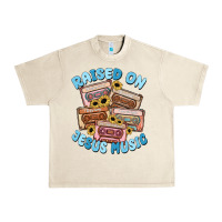 Sandshell raised on jesus music Urban Heavy Tee - MaliasSmallBusiness