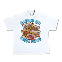 White raised on jesus music Urban Heavy Tee - MaliasSmallBusiness