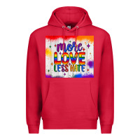 Cardinal more love less hate tumbler Premium Hoodie - JahusDesignShop