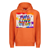 Carrot more love less hate tumbler Premium Hoodie - JahusDesignShop