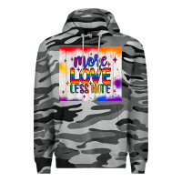 Slate Camo more love less hate tumbler Premium Hoodie - JahusDesignShop
