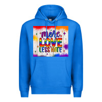 True Royal more love less hate tumbler Premium Hoodie - JahusDesignShop
