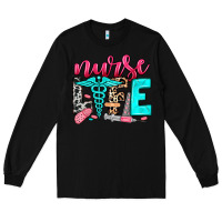 Black nurse life Long Sleeve Tee - NancyCooperArtShop