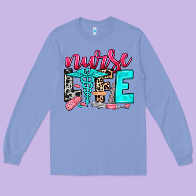 Nurse Life Long Sleeve Tee Designed By Nancycooperartshop