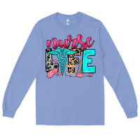 Colony Blue nurse life Long Sleeve Tee - NancyCooperArtShop