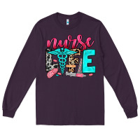 Plum nurse life Long Sleeve Tee - NancyCooperArtShop