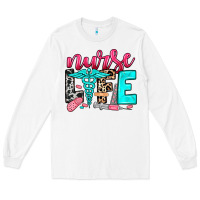 White nurse life Long Sleeve Tee - NancyCooperArtShop