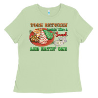 Matcha torn between lookin like a snack and eatin one Ladies Tee - FaDigitalArtStudio
