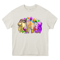 Cream mardi gras tooth Heavy Core Tee - RacoonDesign