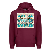 Burgundy wallen with bull skull Premium Hoodie - TumblerDesignByShophia