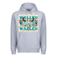 Heather Grey wallen with bull skull Premium Hoodie - TumblerDesignByShophia