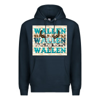 Navy wallen with bull skull Premium Hoodie - TumblerDesignByShophia