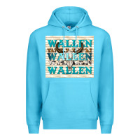 Ocean Blue wallen with bull skull Premium Hoodie - TumblerDesignByShophia