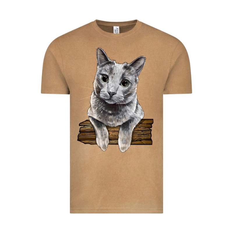Russian Blue Cat Face Vintage Tee by LillyAllenDesigns | Teevron
