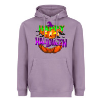 Lavender Happy Halloween Heavyweight Hoodie - NancyCooperArtShop