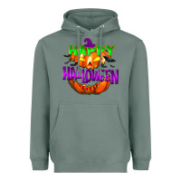 Sage Happy Halloween Heavyweight Hoodie - NancyCooperArtShop