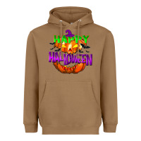 Toasted Coconut Happy Halloween Heavyweight Hoodie - NancyCooperArtShop