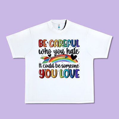 Be Careful Who You Hate Urban Heavy Tee Designed By Maliassmallbusiness
