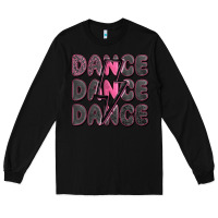 Black dance dance dance with lightning bolt Long Sleeve Tee - MaliasSmallBusiness