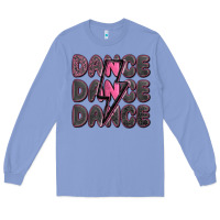 Colony Blue dance dance dance with lightning bolt Long Sleeve Tee - MaliasSmallBusiness