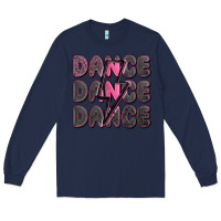 Navy dance dance dance with lightning bolt Long Sleeve Tee - MaliasSmallBusiness