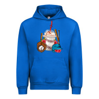Cobalt Baseball Frappe Coffee Urban Hoodie - FaDigitalArtStudio