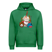 Emerald Baseball Frappe Coffee Urban Hoodie - FaDigitalArtStudio