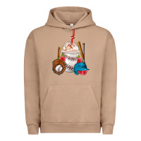 Pigment Burro Baseball Frappe Coffee Urban Hoodie - FaDigitalArtStudio