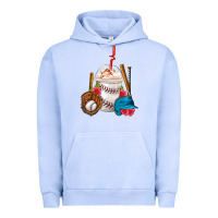 Pigment Grape Ice Baseball Frappe Coffee Urban Hoodie - FaDigitalArtStudio