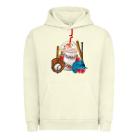 Pigment Pistachio Baseball Frappe Coffee Urban Hoodie - FaDigitalArtStudio