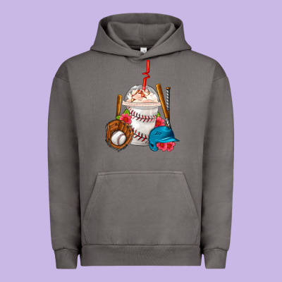 Baseball Frappe Coffee Urban Hoodie Designed By Fadigitalartstudio