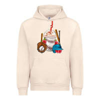 Sandshell Baseball Frappe Coffee Urban Hoodie - FaDigitalArtStudio