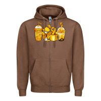 Chestnut childhood cancer coffee Zipper Hoodie - Jasminsmagicworld
