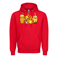 Red childhood cancer coffee Zipper Hoodie - Jasminsmagicworld
