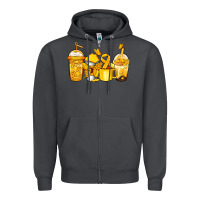 Smoke childhood cancer coffee Zipper Hoodie - Jasminsmagicworld