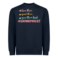 Navy grandma life Heavyweight Sweatshirt - MaliasSmallBusiness