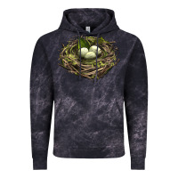 Cloud Black Bird Nest With Eggs Vintage Hoodie - LillyAllenDesigns