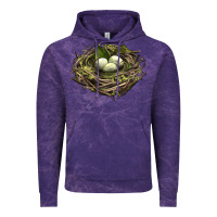 Cloud Purple Bird Nest With Eggs Vintage Hoodie - LillyAllenDesigns
