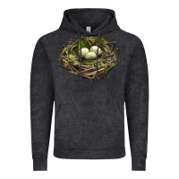 Bird Nest With Eggs Vintage Hoodie | Teevron