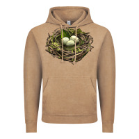 Vintage Coffee Bird Nest With Eggs Vintage Hoodie - LillyAllenDesigns