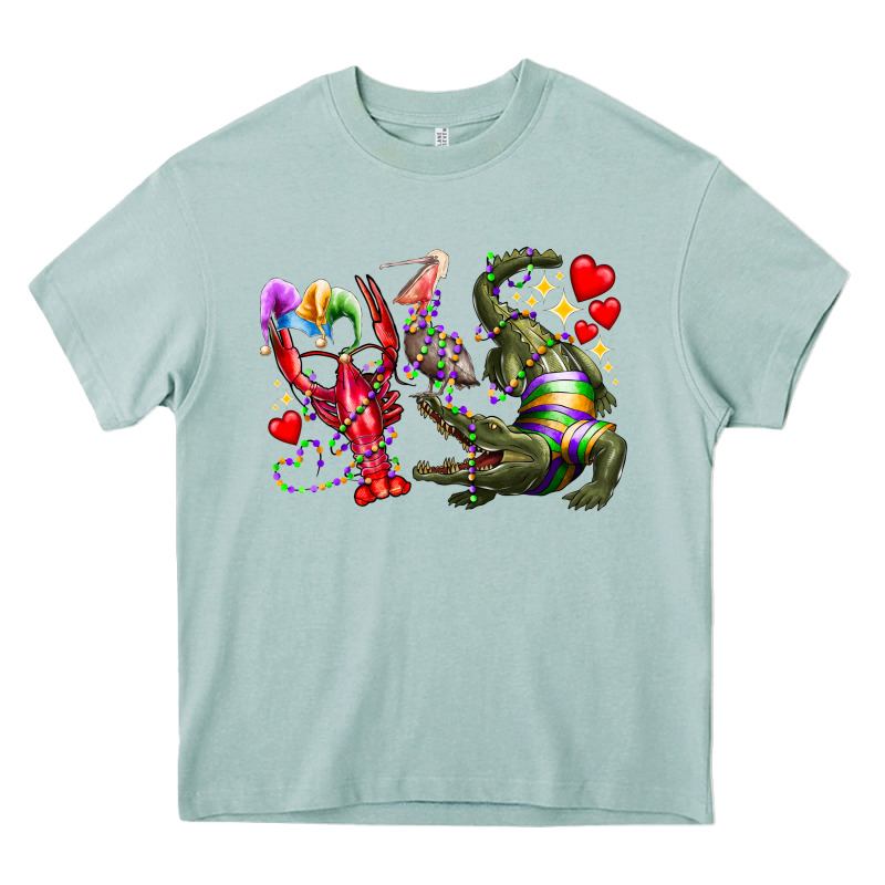 Mardi Gras Heavy Core Tee by RacoonDesign | Teevron