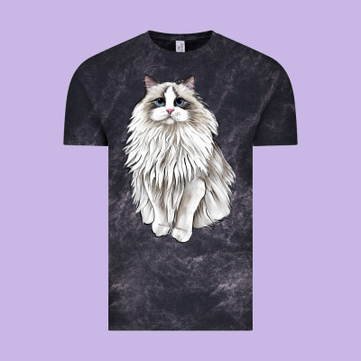 Ragdoll Cat Vintage Tee Designed By Lillyallendesigns