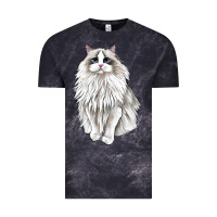 Cloud Black Ragdoll Cat Vintage Tee - LillyAllenDesigns