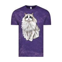 Cloud Purple Ragdoll Cat Vintage Tee - LillyAllenDesigns