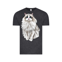 Vintage Black Ragdoll Cat Vintage Tee - LillyAllenDesigns