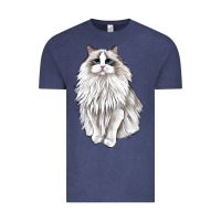 Vintage Denim Ragdoll Cat Vintage Tee - LillyAllenDesigns