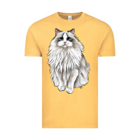 Vintage Mustard Ragdoll Cat Vintage Tee - LillyAllenDesigns