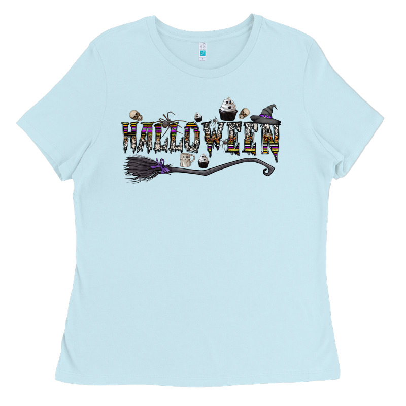 Halloween Ladies Tee by CowhideDigitalArt | Teevron