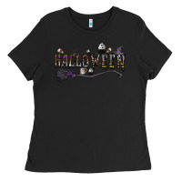 Black halloween Ladies Tee - CowhideDigitalArt