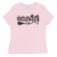 Bubblegum Pink halloween Ladies Tee - CowhideDigitalArt